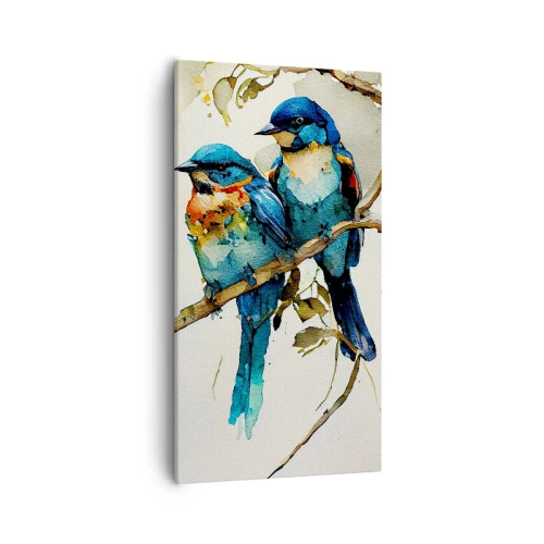 Schilderen op canvas - Is hij boos geworden? - 55x100 cm