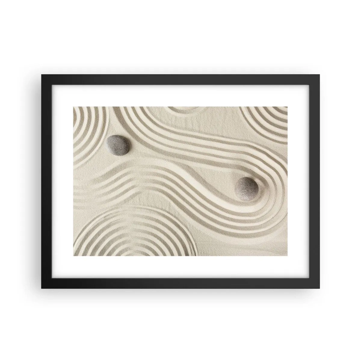 Poster in een zwarte lijst - Een vleugje warmte - 40x30 cm