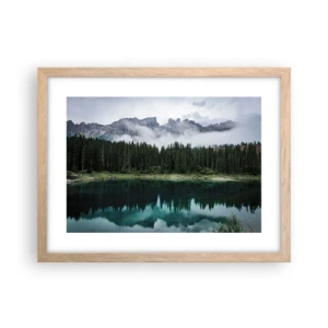 Een poster in een licht eiken lijst - Stil, stil, laten we het drinkwater niet wakker maken... - 40x30 cm