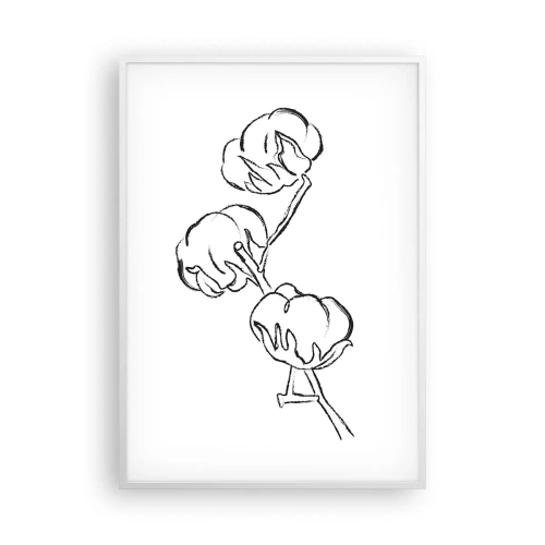 Poster in een witte lijst - Katoen dons - 70x100 cm