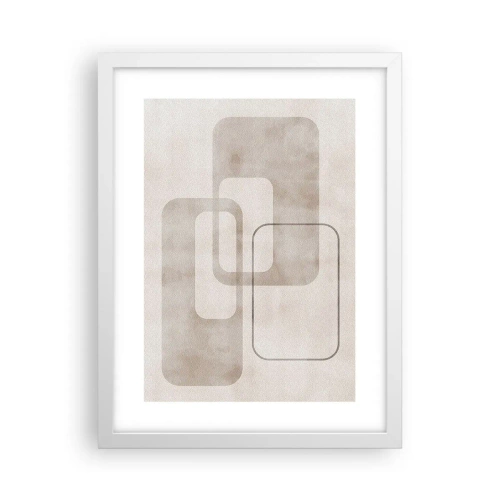 Poster in een witte lijst - Geometrische voeg - 30x40 cm