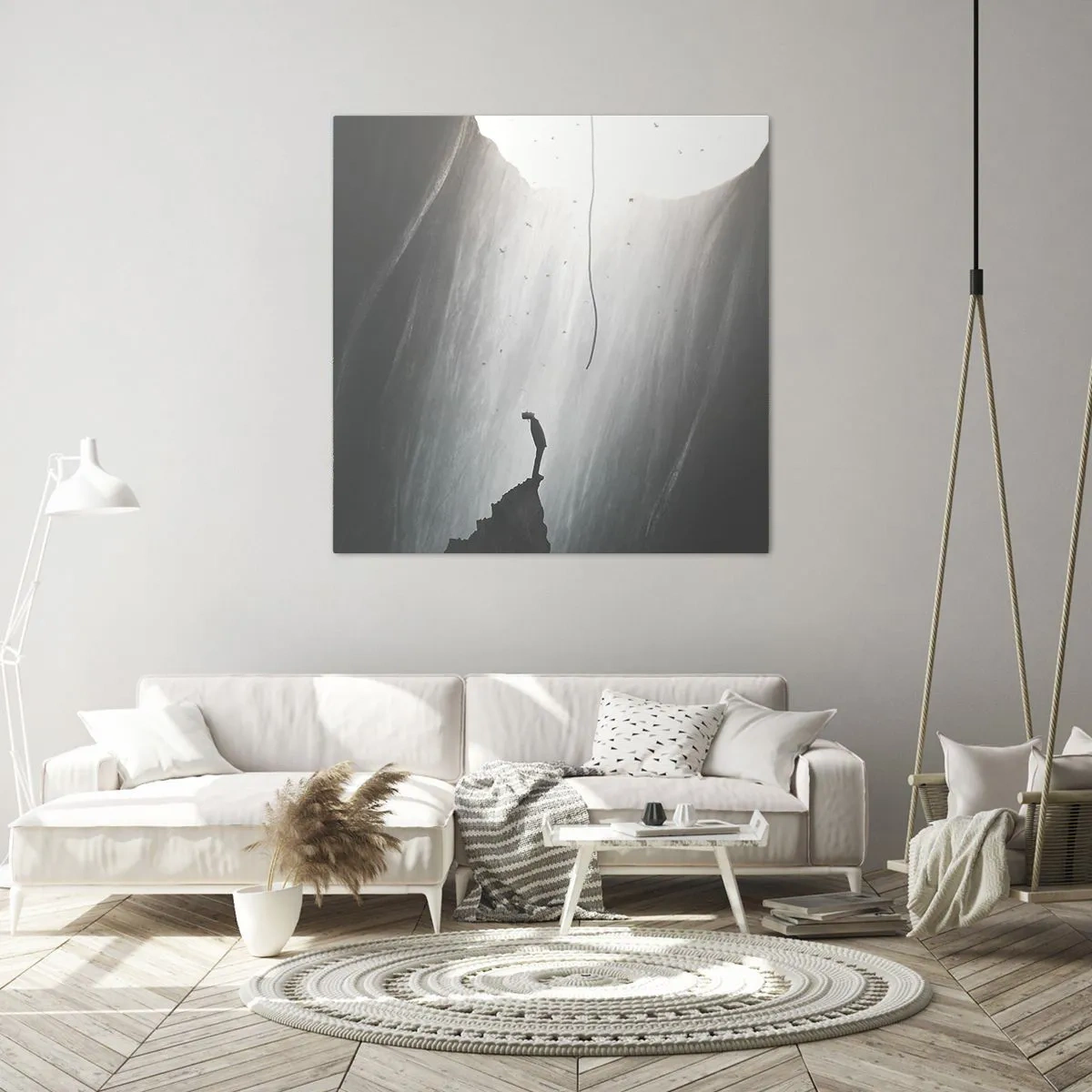 Schilderen op canvas - Er is altijd een uitweg - 60x60 cm