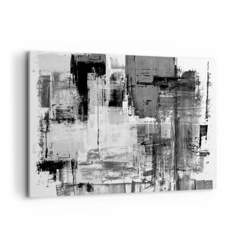 Schilderen op canvas - Grijs is prachtig - 100x70 cm