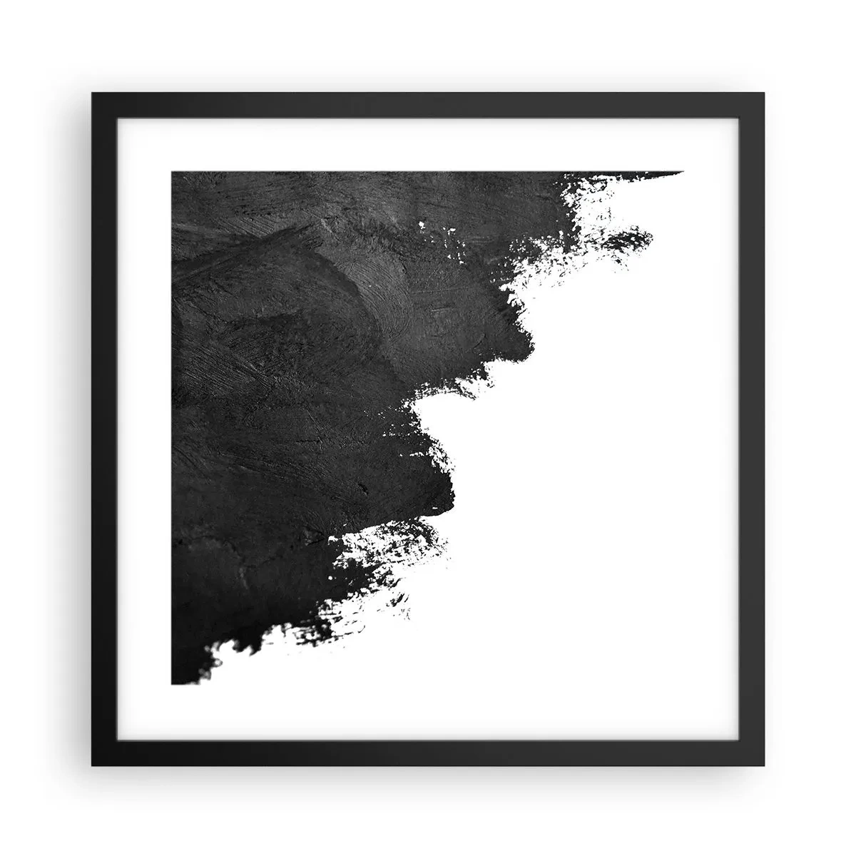 Poster in een zwarte lijst - Elementen: aarde - 40x40 cm