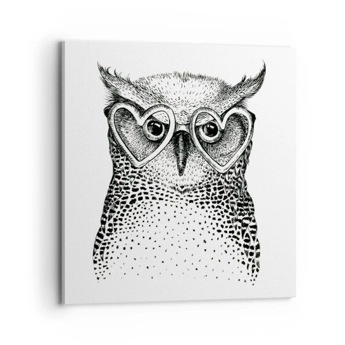 Schilderen op canvas - Verstandig en met liefde - 70x70 cm