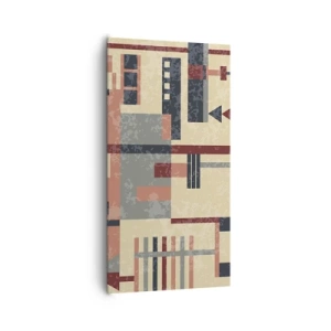 Schilderen op canvas - Een combinatie van verticalen en horizontalen - 65x120 cm
