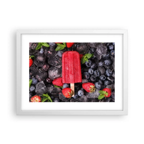 Poster in een witte lijst - De smaak van hete zomer - 40x30 cm