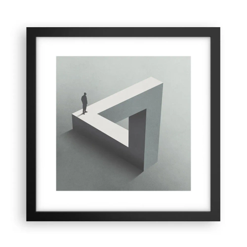 Poster in een zwarte lijst - Maar het is toch mogelijk - 30x30 cm