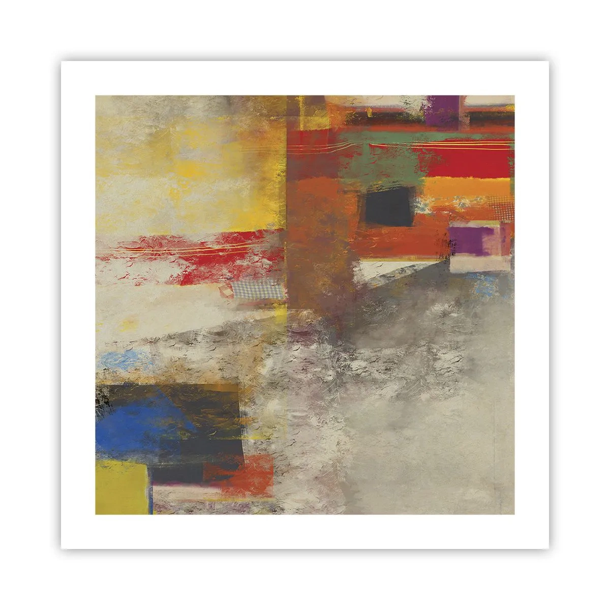 Poster - Kleur geometrie - 50x50 cm