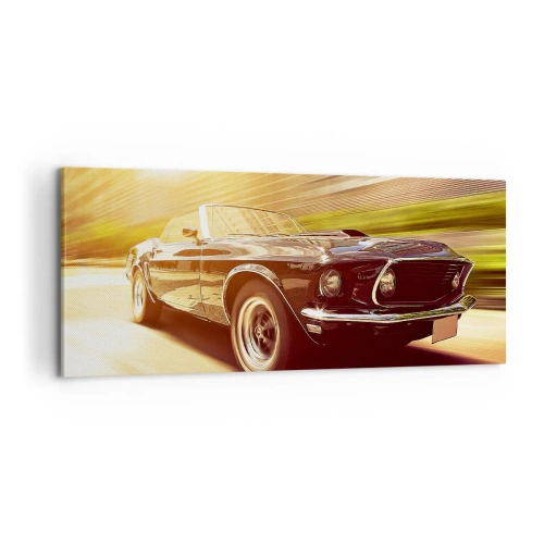 Schilderen op canvas - 1967 - de legende keert terug - 100x40 cm