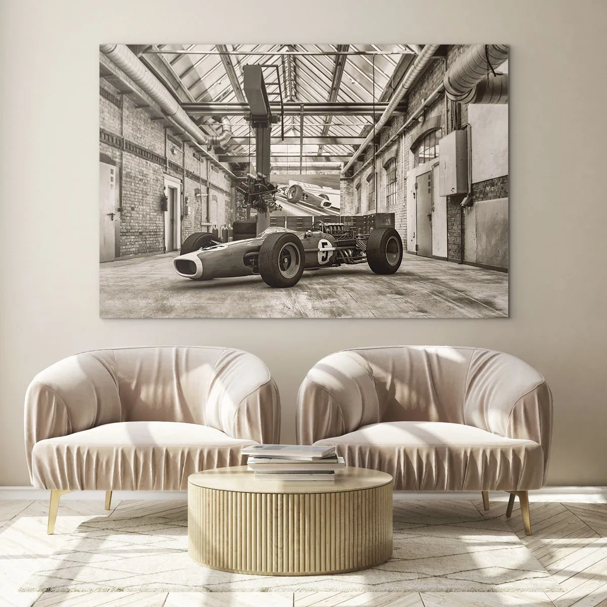 Schilderen op glas - De rust van de winnaar - 120x80 cm