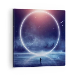 Schilderen op canvas - Ze zijn er al... - 60x60 cm