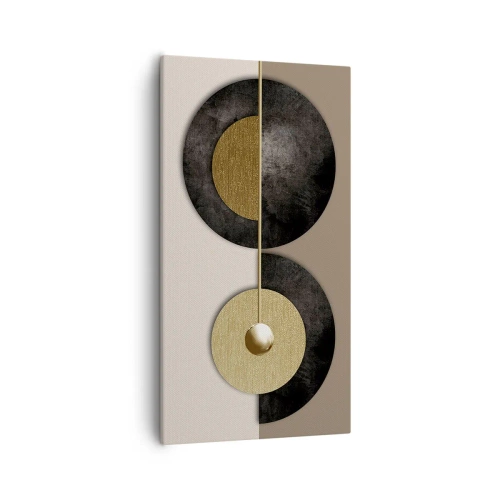 Schilderen op canvas - Variaties rond de cirkel - 55x100 cm