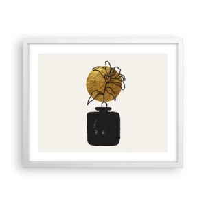 Poster in een witte lijst - Schoonheid is goud waard - 50x40 cm