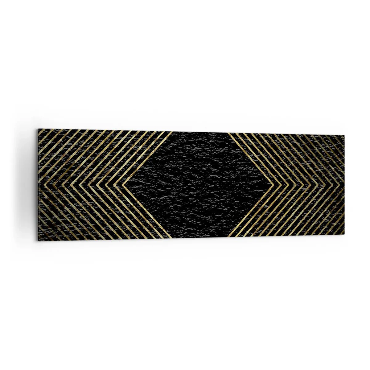 Schilderen op canvas - Geometrie in glamoureuze stijl - 160x50 cm