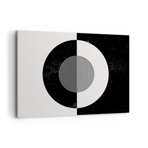 Schilderen op canvas - Harmonie in zwart-wit - 100x70 cm
