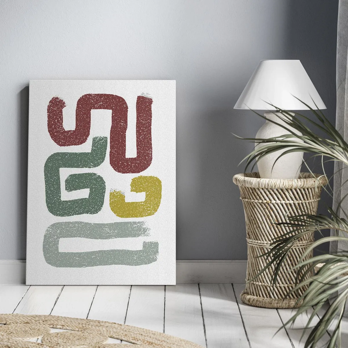 Schilderen op canvas - In een onbekende taal - 45x80 cm