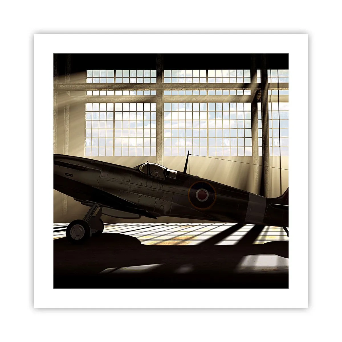 Poster - De rust van een krijger - 50x50 cm