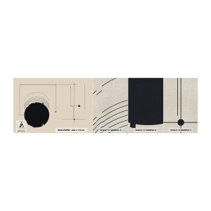Fotobehang Monster Premium Canvas - Een flexibele en dynamische compositie - Geometrisch, Minimalisme, Stijlvol - 100x30 cm