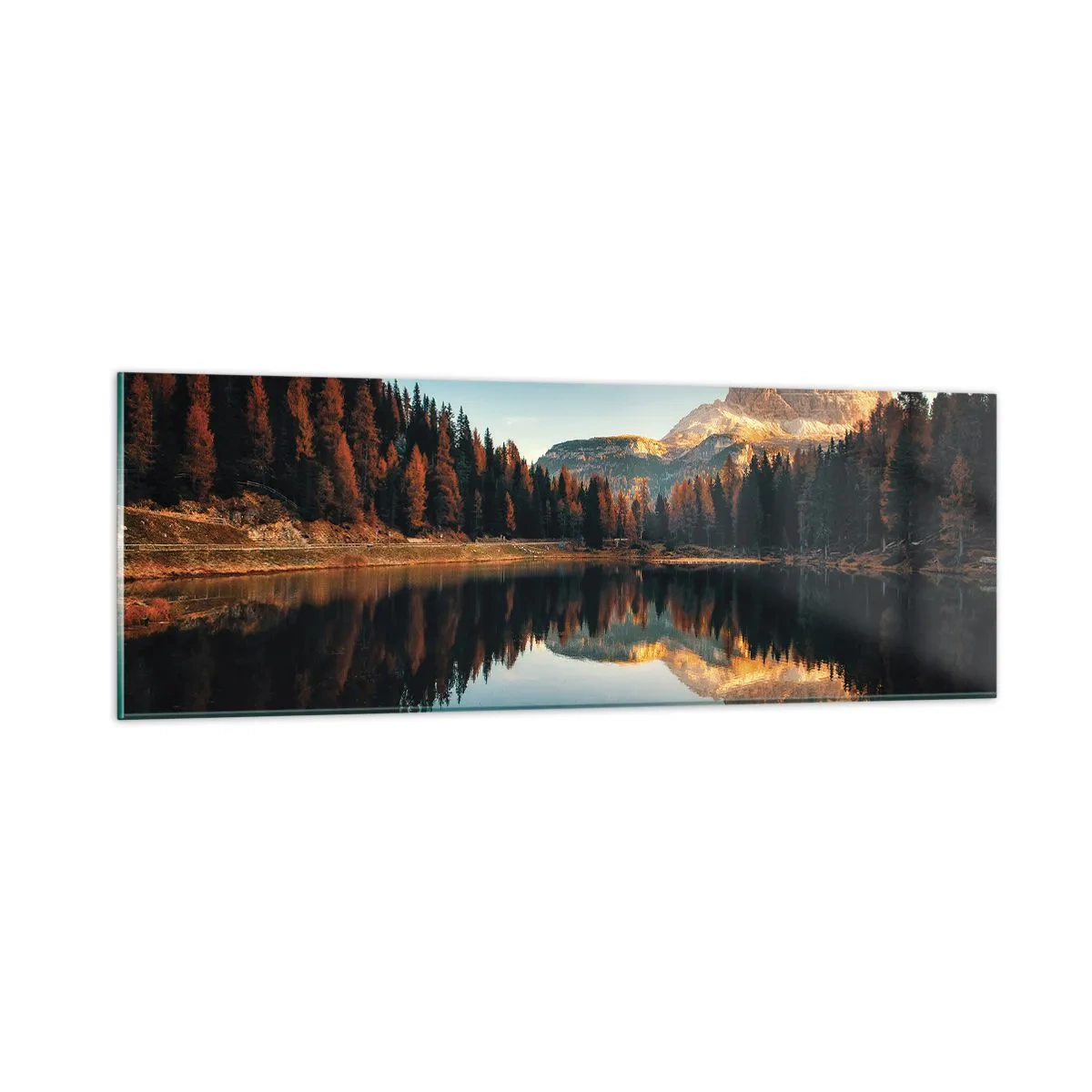 Schilderen op glas - Dubbel landschap - 90x30 cm