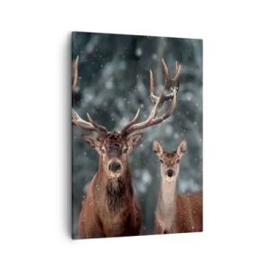 Schilderen op canvas - Heer van het bos met zijn vrouw - 50x70 cm