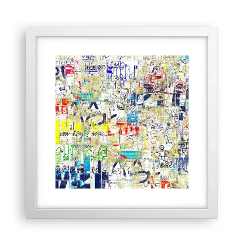 Poster in een witte lijst - Het is gewoon een lust voor het oog - 30x30 cm