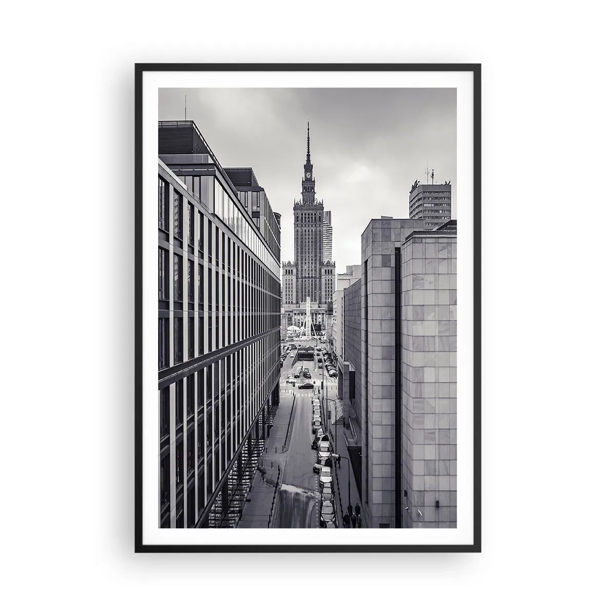 Poster in een zwarte lijst - Warschau vallei - 70x100 cm