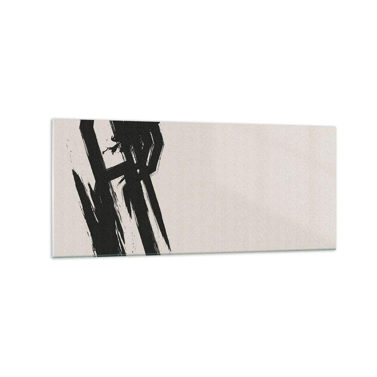 Schilderen op glas - Onstuitbare haast - 120x50 cm