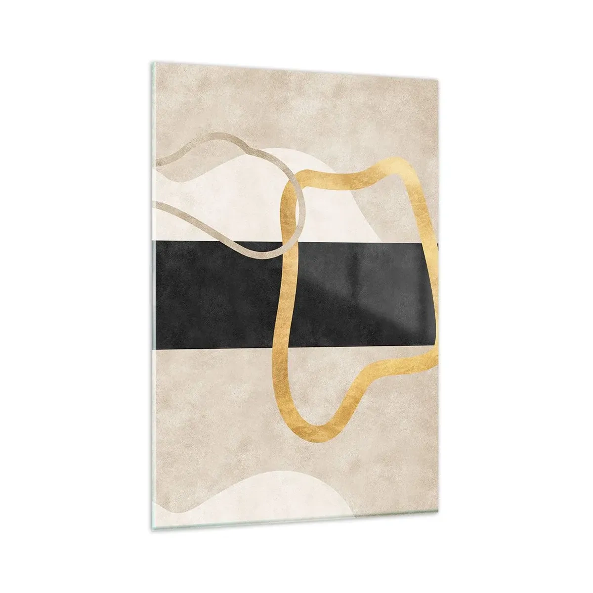 Schilderen op glas - Verwarde vormen - 80x120 cm