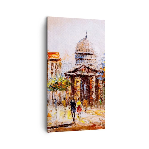 Schilderen op canvas - Parijs wandeling - 45x80 cm