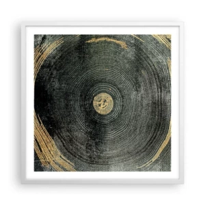 Poster in een witte lijst - Veranderen en zijn - 60x60 cm