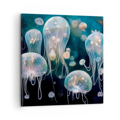 Schilderen op canvas - Ondferwaterbal - 50x50 cm