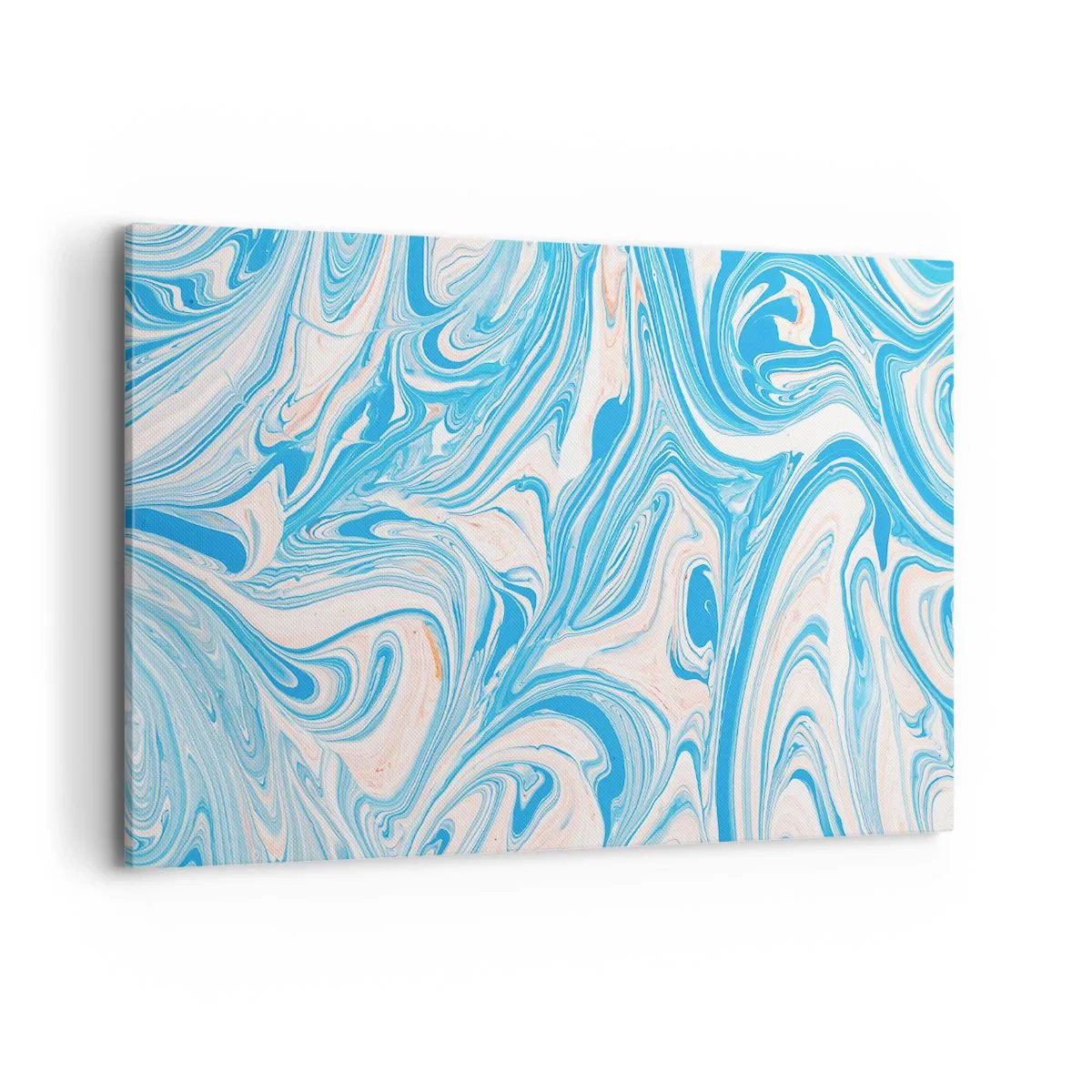 Schilderen op canvas - Moeras in turkoois - 120x80 cm