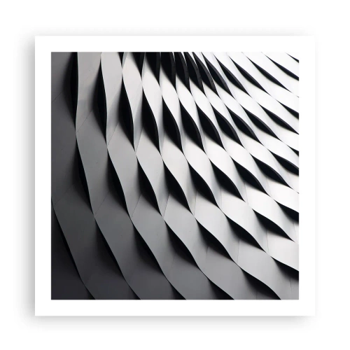 Poster - Aan de oppervlakte van de golven - 60x60 cm