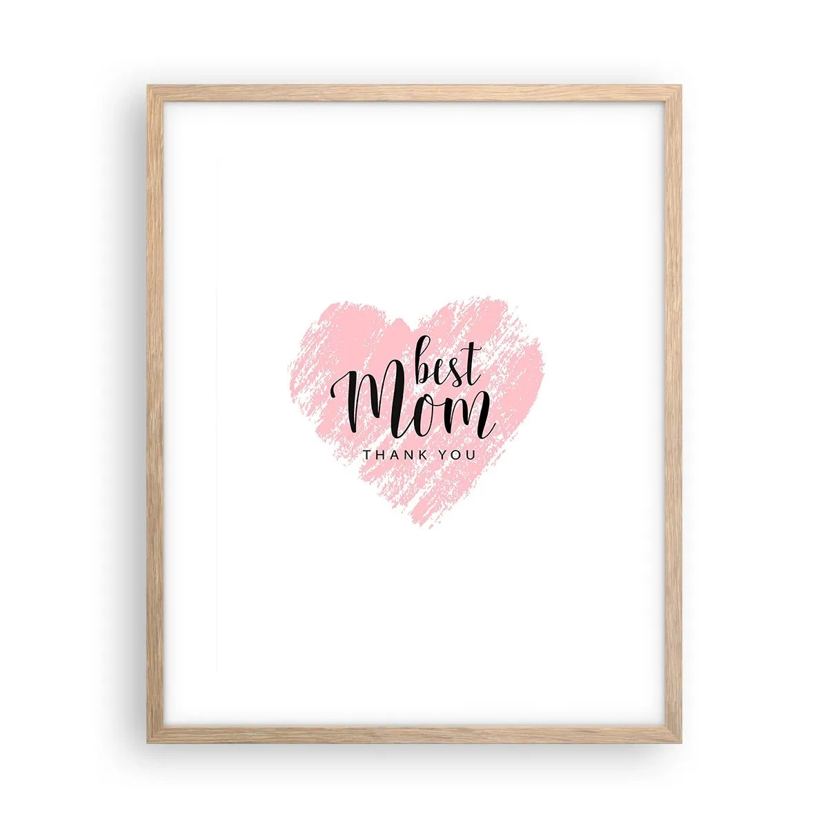 Een poster in een licht eiken lijst - Altijd het juiste moment - 40x50 cm