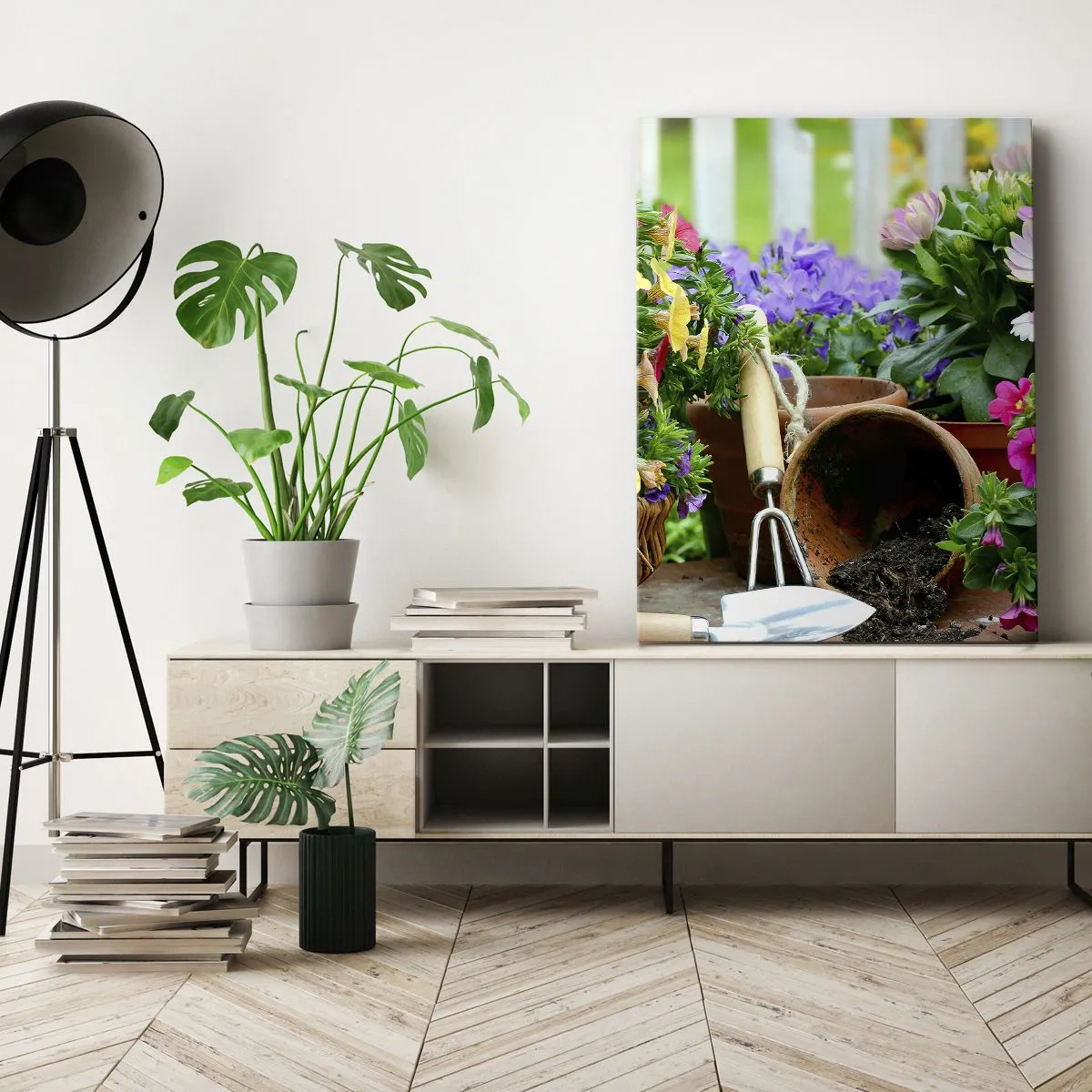 Schilderen op canvas - Zofia's tuin - 70x100 cm