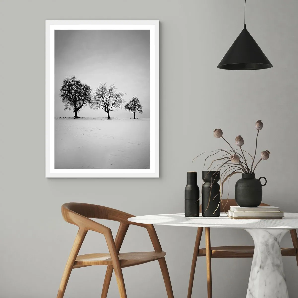 Poster in een witte lijst - Waar dromen ze over? - 30x40 cm