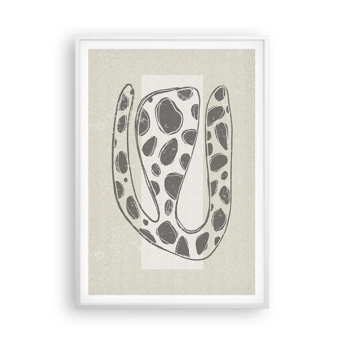 Poster in een witte lijst - Een vreemd wezen - 70x100 cm