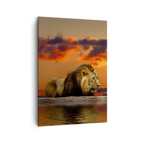 Schilderen op canvas - Koning van de natuur - 50x70 cm