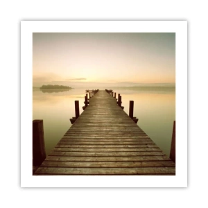 Poster - Aanbreken van de dag, licht - 50x50 cm