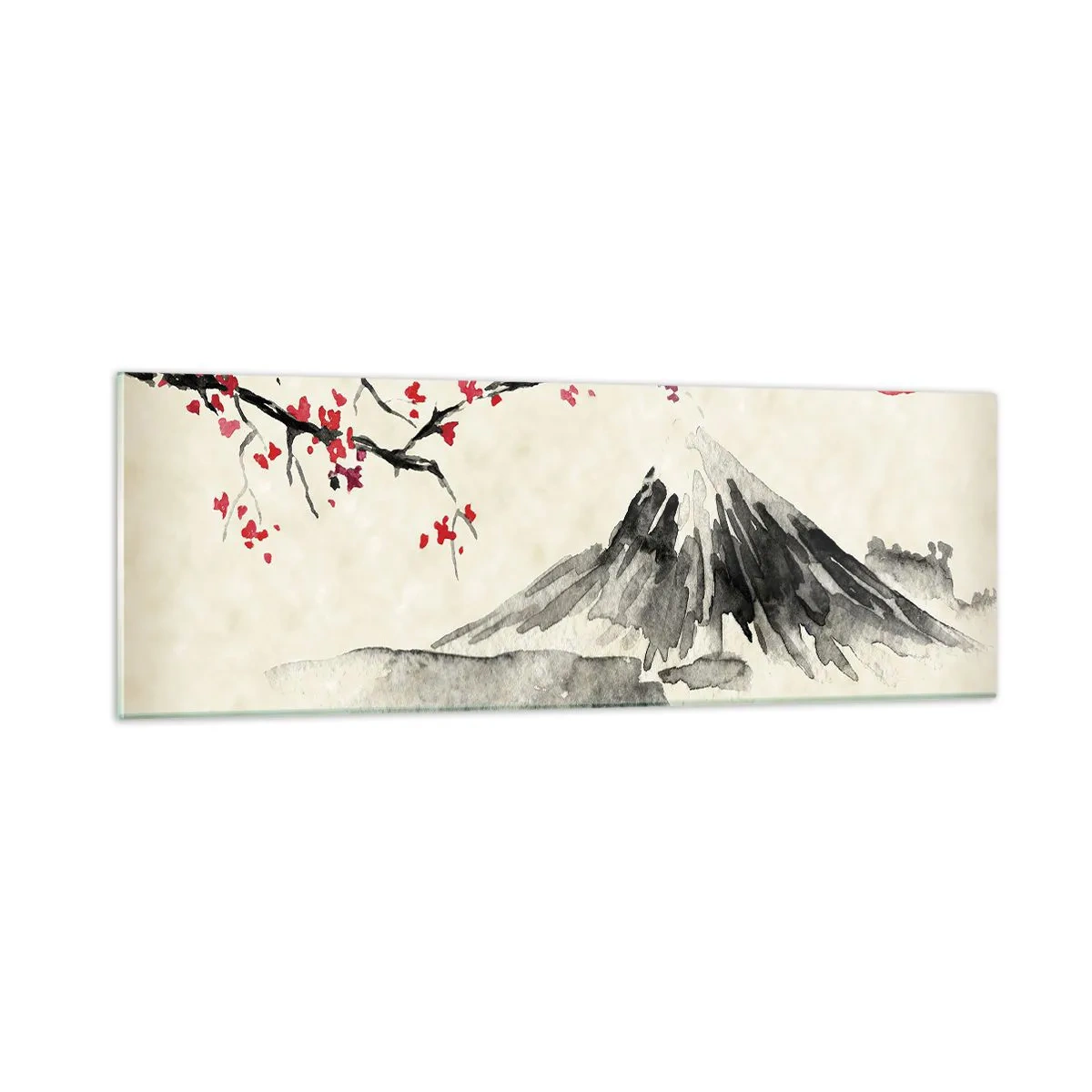Schilderen op glas - Houd van Japan - 90x30 cm