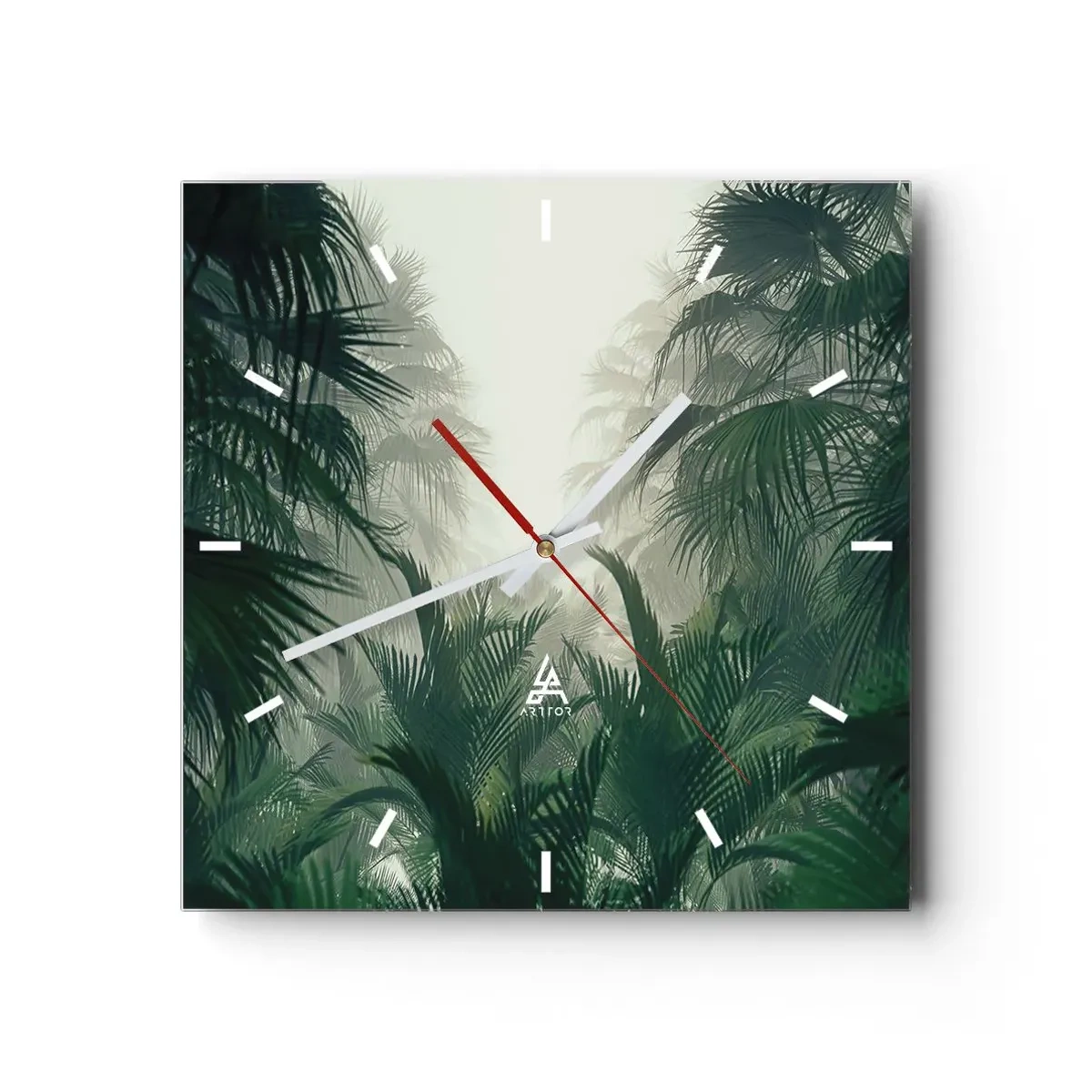 Wandklok - Klok - Tropisch mysterie - 30x30 cm