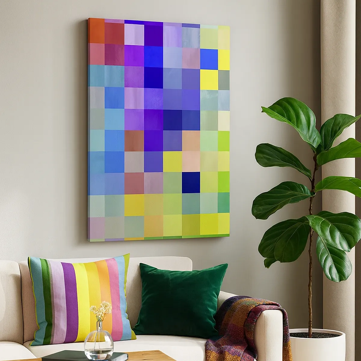 Schilderen op canvas - Alle anderen, allemaal gelijk - 50x70 cm