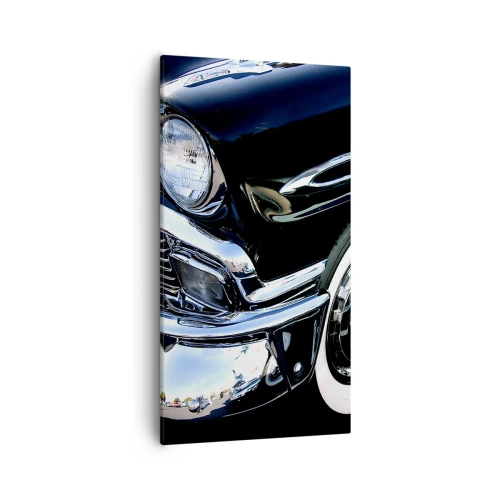 Schilderen op canvas - Klassiek in zilver, zwart en wit - 55x100 cm