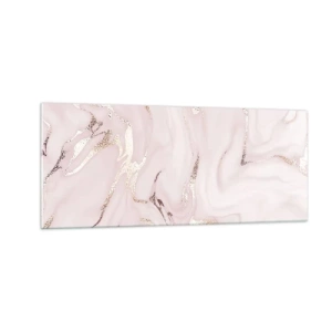 Schilderen op glas - In een roze sjaal - 100x40 cm