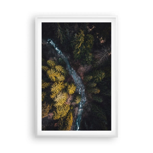 Poster in een witte lijst - Snel, sneller en sneller - 61x91 cm