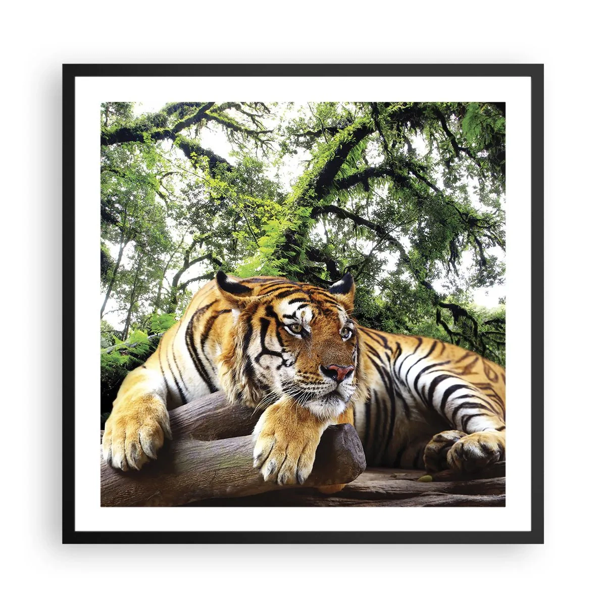 Poster in een zwarte lijst - Met vriendelijke groet - 60x60 cm