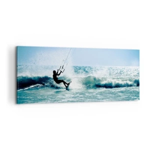Schilderen op canvas - Laat je meeslepen - 100x40 cm
