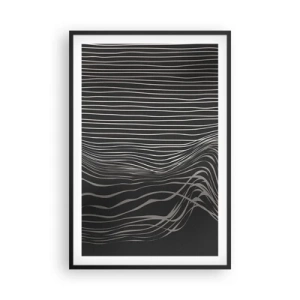 Poster in een zwarte lijst - Ritme en accent - 61x91 cm
