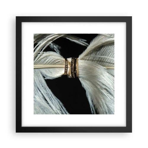 Poster in een zwarte lijst - ... en ik zal je niet verlaten ... - 30x30 cm